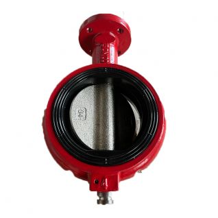 150LB  butterfly valve DN100 wafer type lever operated 