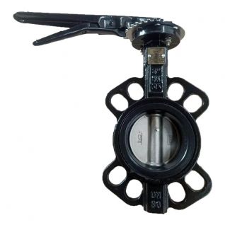 Ductile iron 3 inch butterfly valve wafer type 