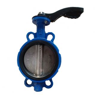 PN10 rubber lined butterfly valve with lever 