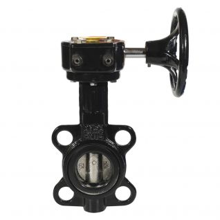 2 inch cast iron wafer type control butterfly valve 