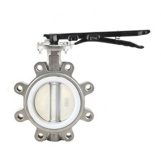 Hand operated 6 inch wafer lug type butterfly valve 