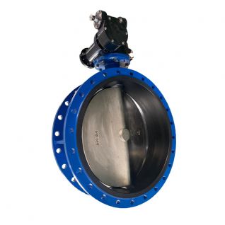 water main double flange type butterfly valve control valve 