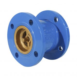 Ductile iron flanged end silent check valve 