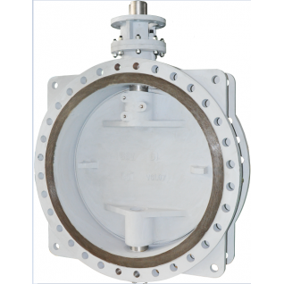 Double offset flanged double eccentric butterfly valve 