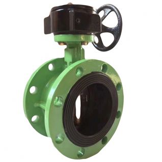 AWWA C504 Double Flanged Butterfly valve 