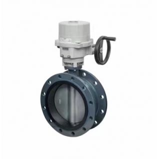 4 inch flanged electrically operated butterfly valve 