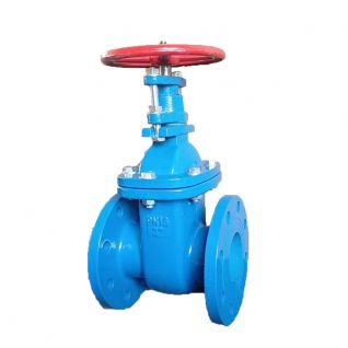 BS5163 PN16 resilient wedge cast iron flanged gate valve 