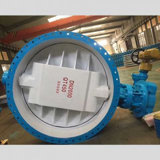DN2000 Double Flange Eccentric Butterfly valve 